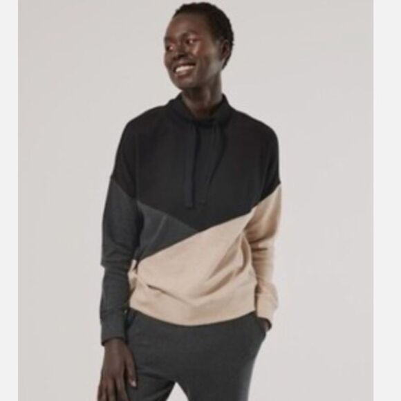 PACT 2 Piece SET AIRPLANE Color Block Funnel Neck Sweater and pants Size XL - Picture 11 of 11